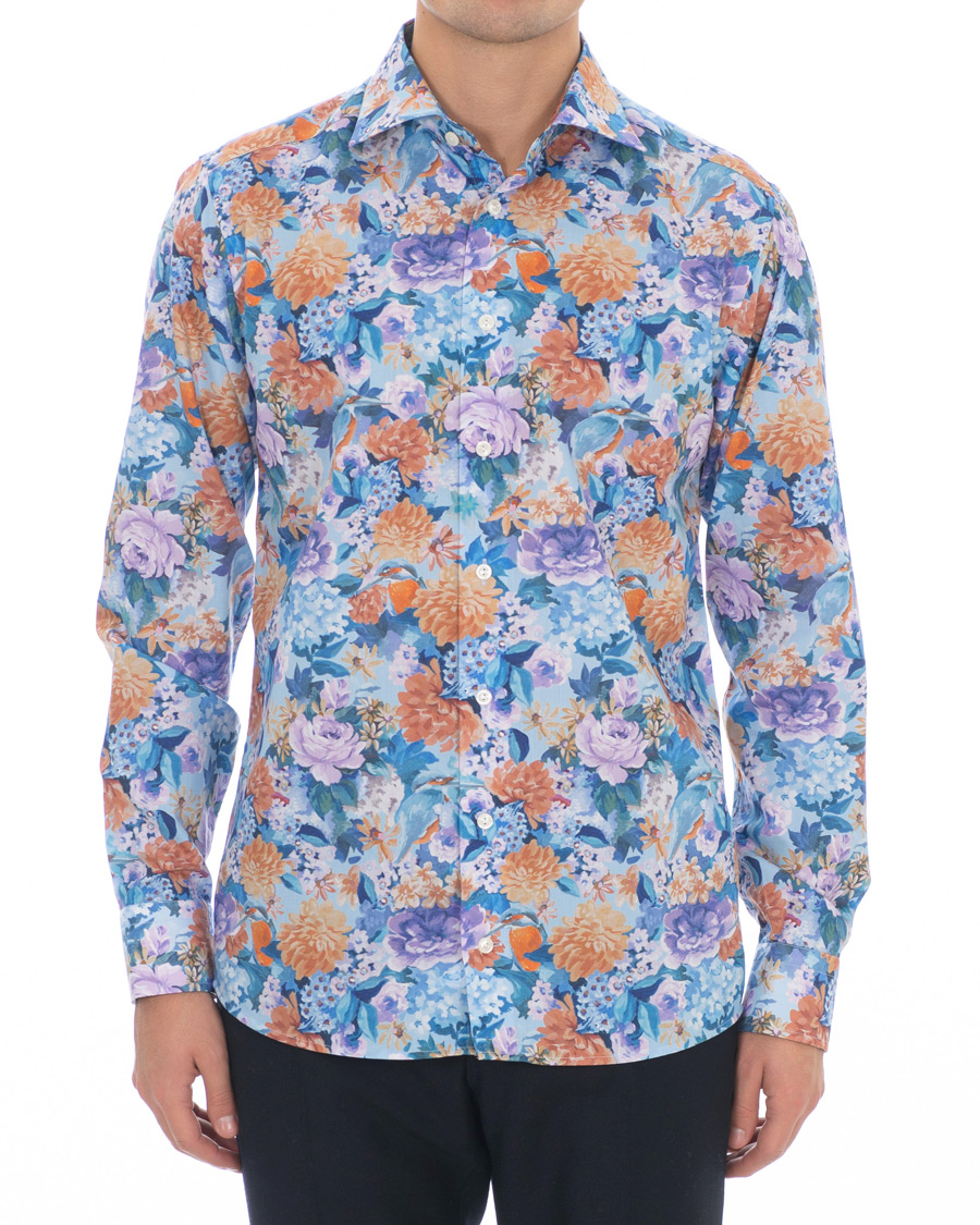 Herren | Hemden | Eton | Slim Fit Floral Print Cut Away Shirt Multi
