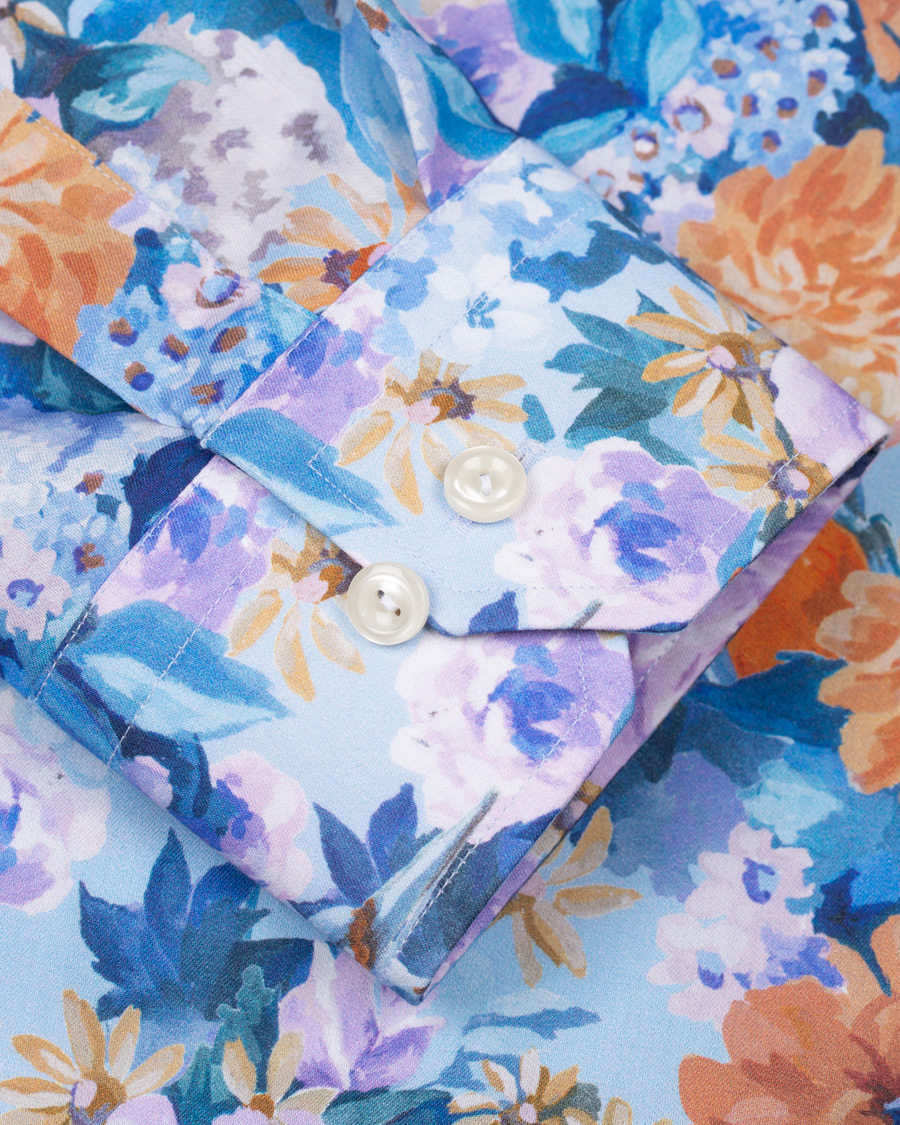 Herren | Hemden | Eton | Slim Fit Floral Print Cut Away Shirt Multi