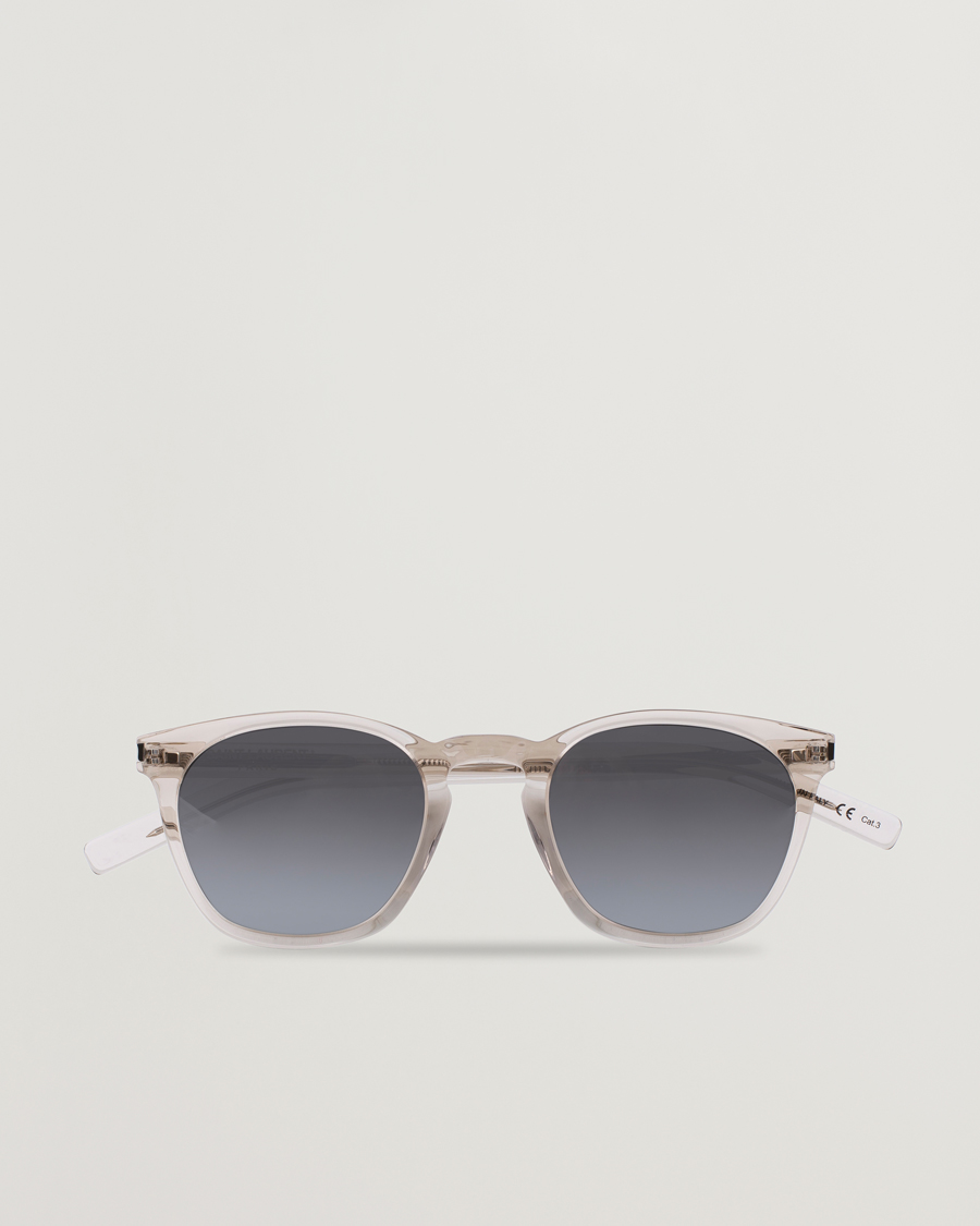 Herren | Sonnenbrillen | Saint Laurent | SL 28 Sunglasses Beige/Silver