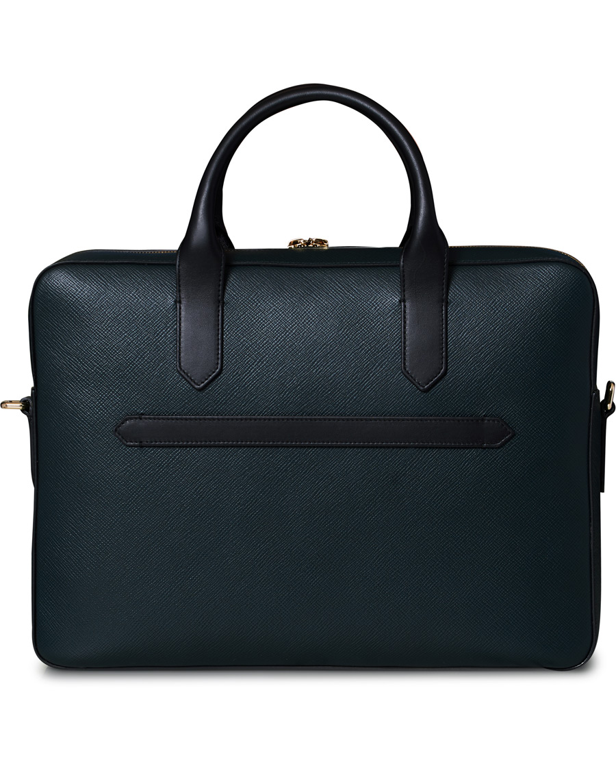 Herren | Smythson Maxi Panama Slim Briefcase Sage Green | Smythson | Maxi Panama Slim Briefcase Sage Green