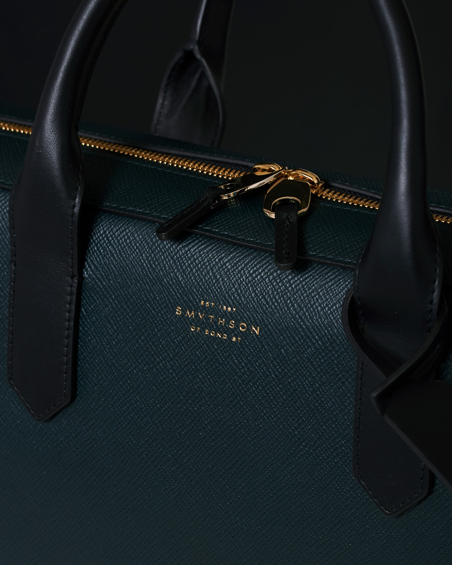 Herren | Smythson Maxi Panama Slim Briefcase Sage Green | Smythson | Maxi Panama Slim Briefcase Sage Green