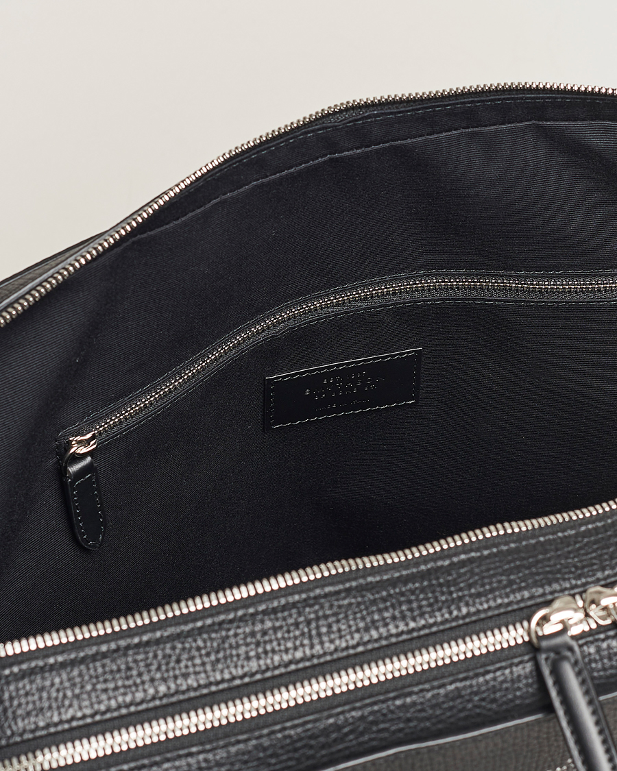 Herren | Taschen | Smythson | Ludlow Large Briefcase With Zip Front Black