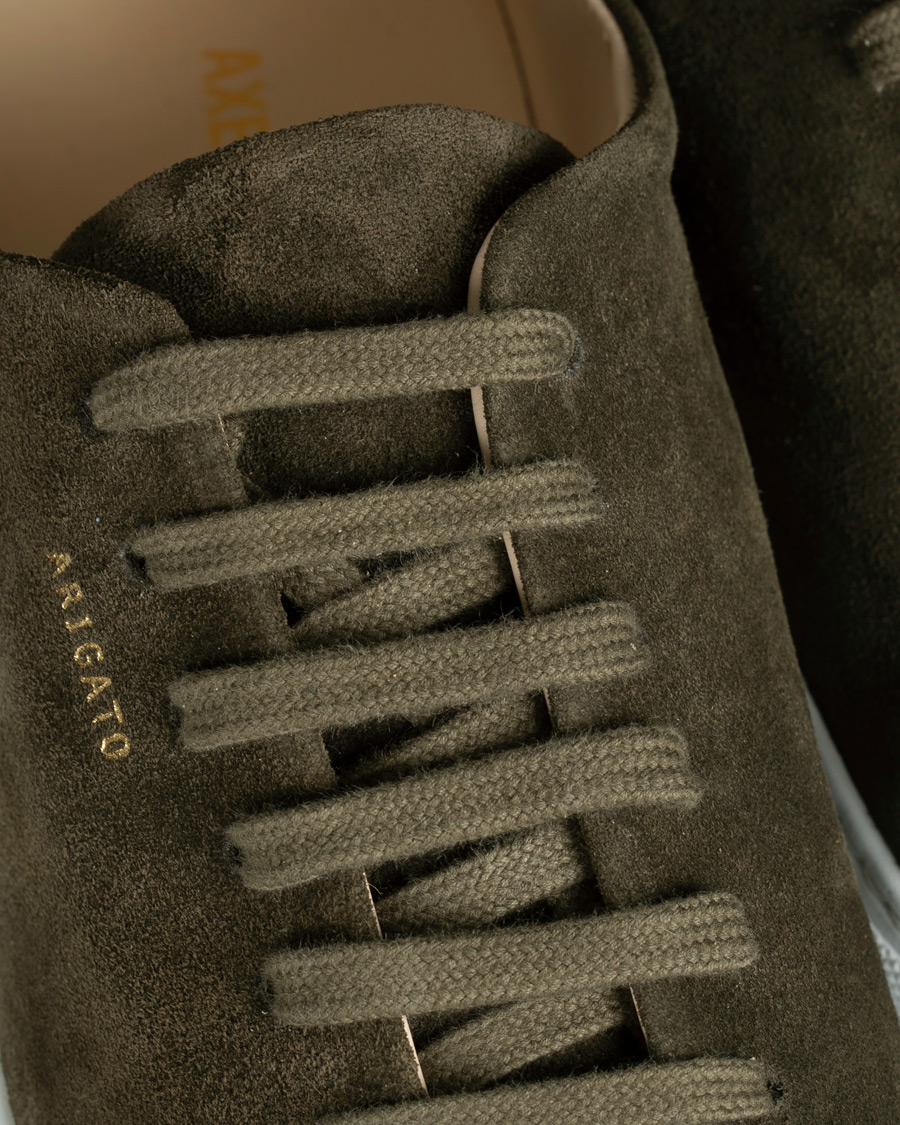 Herren | Axel Arigato Cap Toe Sneaker Military Green Suede | Axel Arigato | Cap Toe Sneaker Military Green Suede