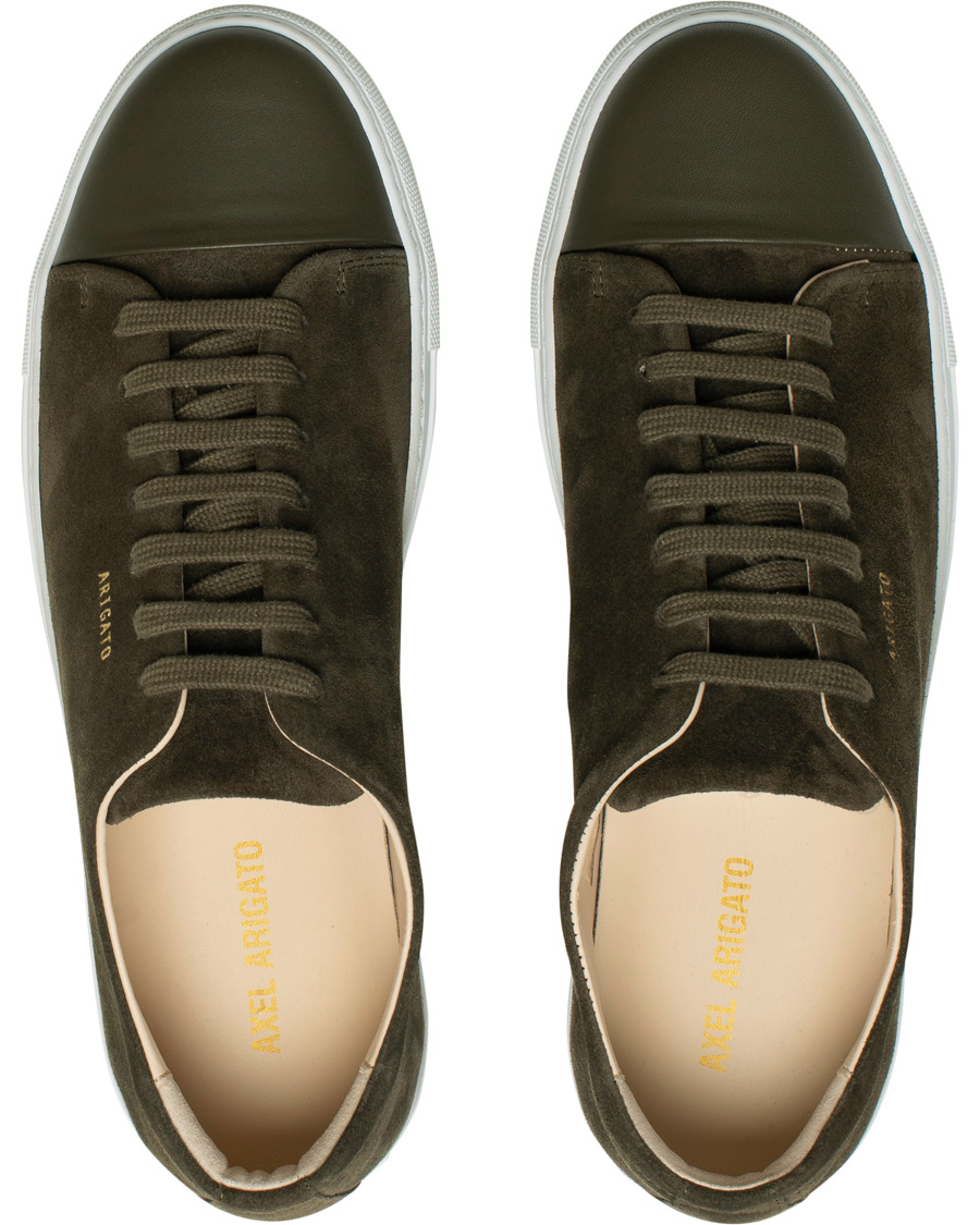Herren | Axel Arigato Cap Toe Sneaker Military Green Suede | Axel Arigato | Cap Toe Sneaker Military Green Suede
