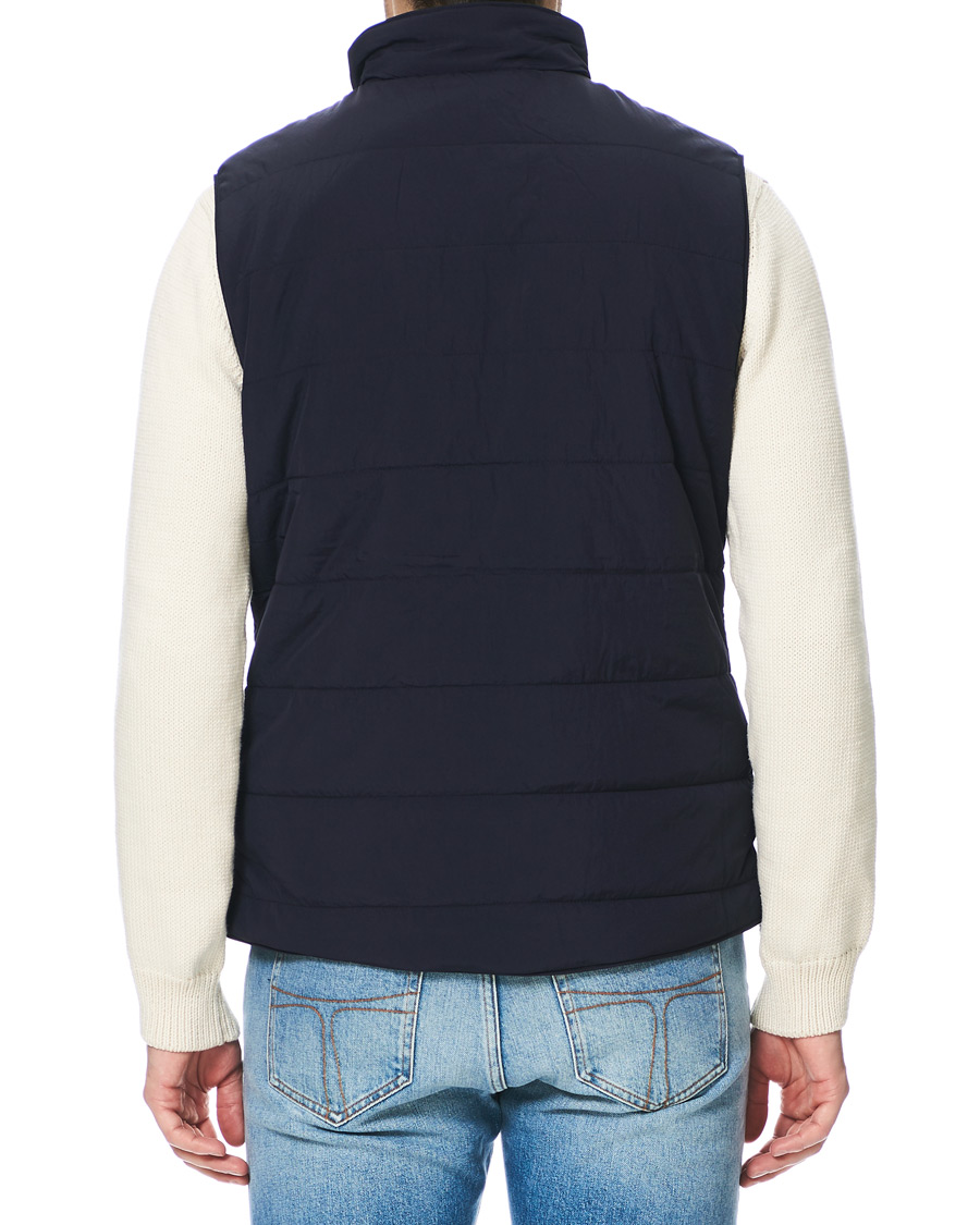 Herren | Jacken | Stenströms | Soft Quilted Nylon Vest Navy
