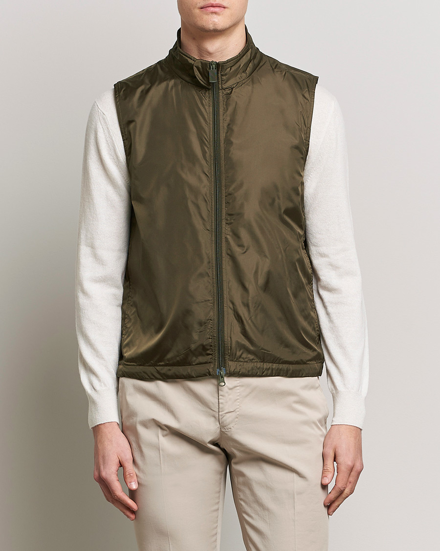 Herren | Daunenwesten | Aspesi | Vernes Nylon Gilet Dark Military