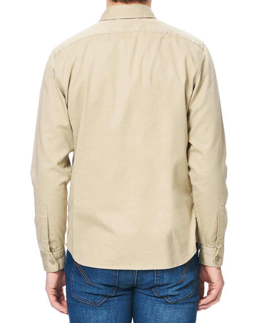 Herren | Hemden | Aspesi | Peached Cotton Utility Shirt Sand