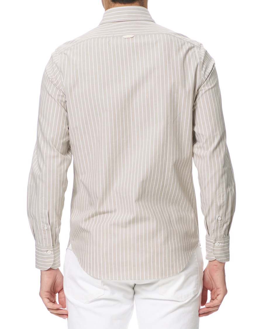 Herren | Hemden | Finamore Napoli | Tokyo Original Chambray Shirt Beige/White