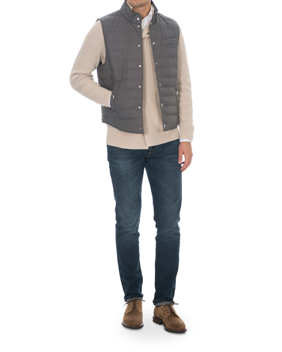 Herren | Jacken | Brunello Cucinelli | Matte Nylon Try-Layer Gilet Dark Grey