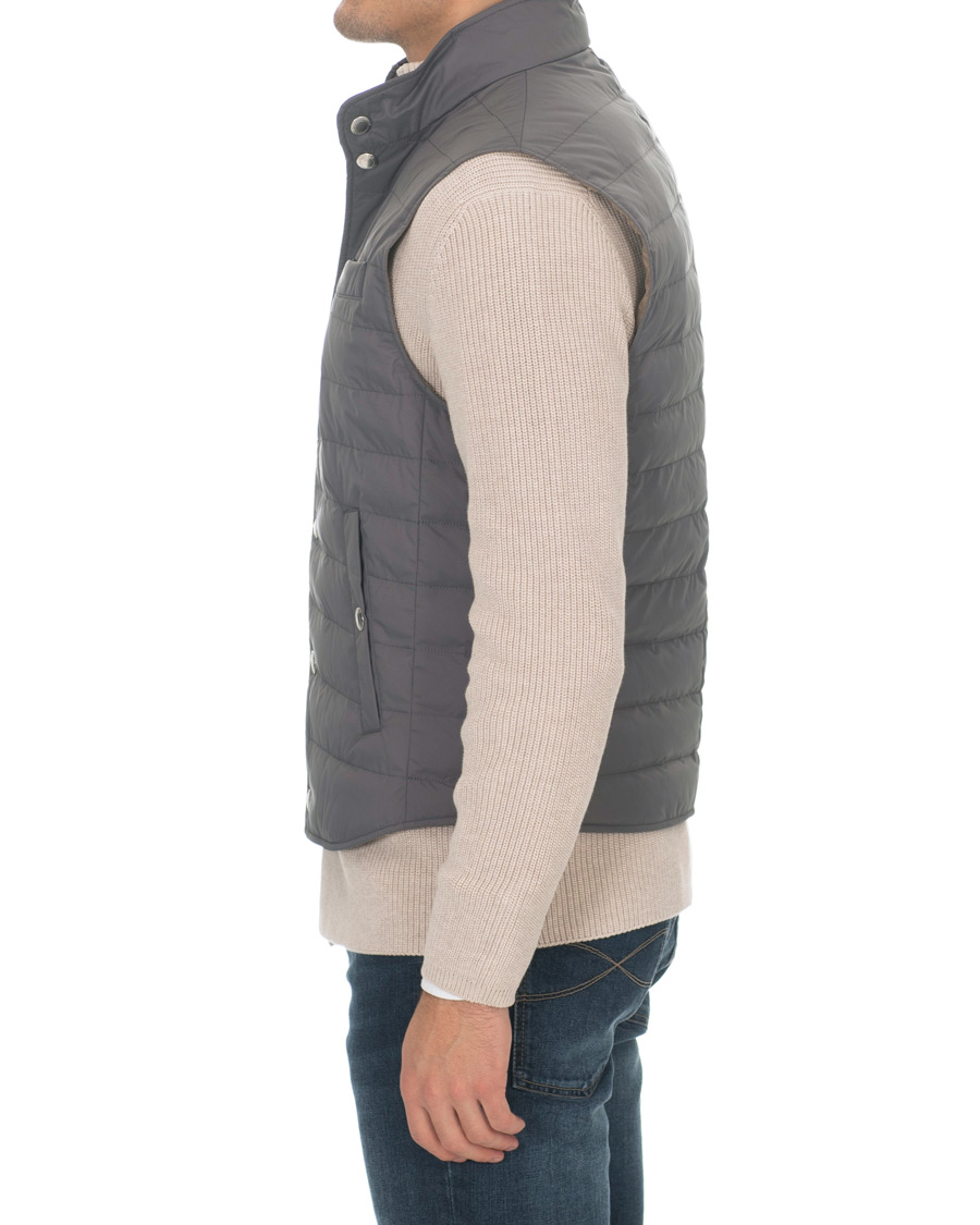 Herren | Jacken | Brunello Cucinelli | Matte Nylon Try-Layer Gilet Dark Grey