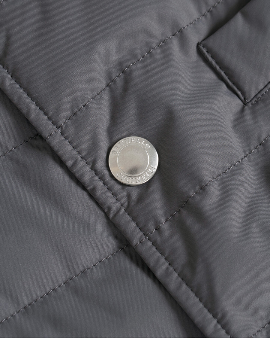 Herren | Jacken | Brunello Cucinelli | Matte Nylon Try-Layer Gilet Dark Grey