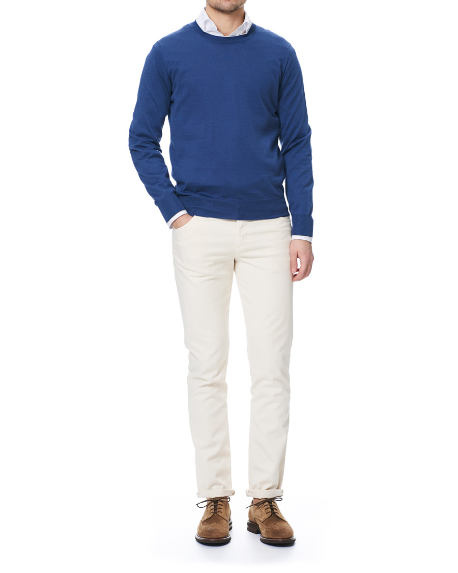 Herren | Hosen | Brunello Cucinelli | Slim Fit 5-Pocket Cotton Twill Pants Off White