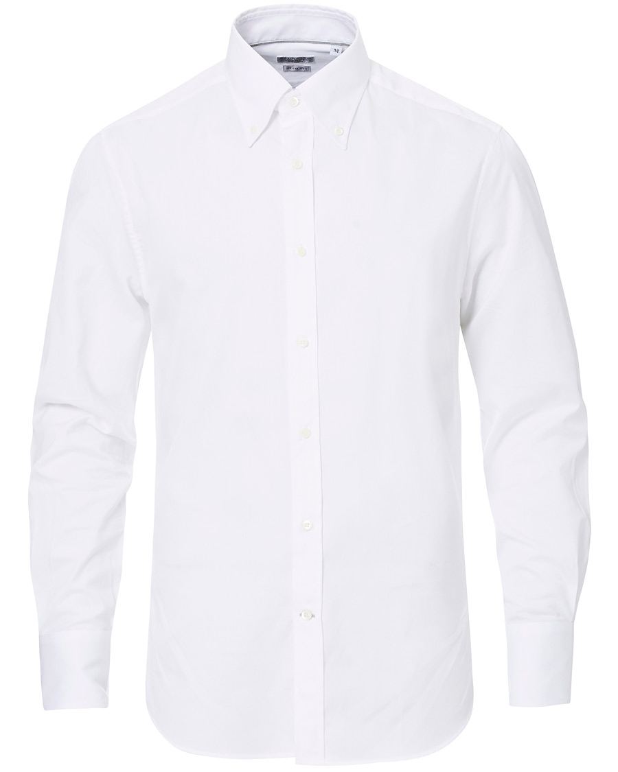 Herren | Hemden | Brunello Cucinelli | Twill Cotton Button Down Shirt White