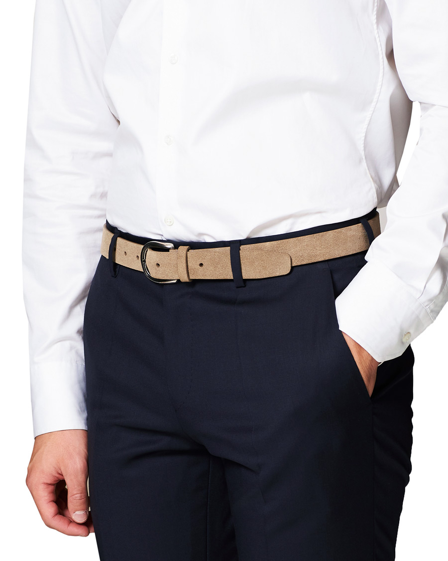 Herren | Brunello Cucinelli 3 cm Belt Brown Suede | Brunello Cucinelli | 3 cm Belt Brown Suede