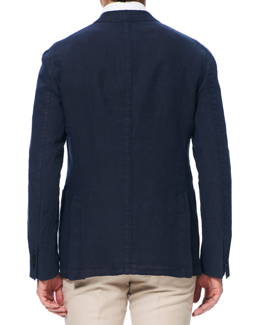 Herren | Sakkos | Boglioli | K Jacket Linen Blazer Dark Blue