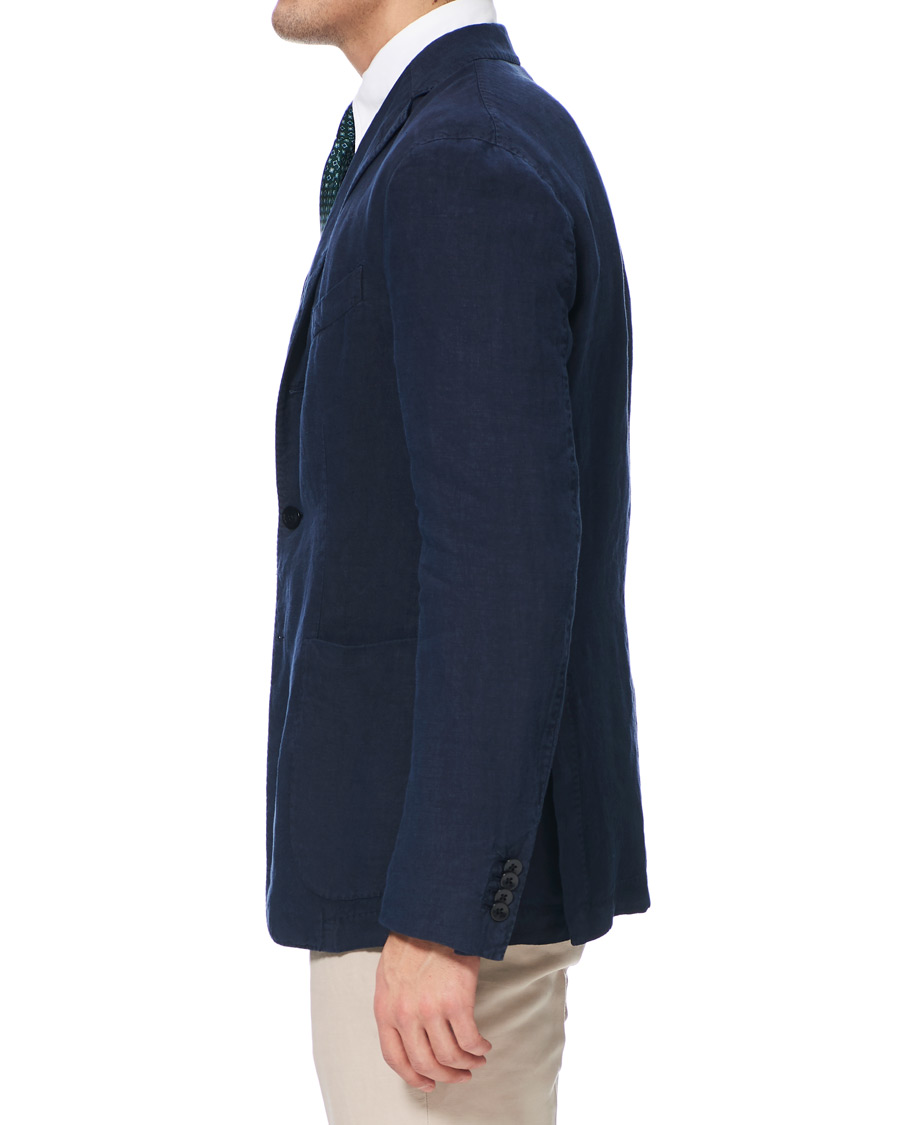 Herren | Sakkos | Boglioli | K Jacket Linen Blazer Dark Blue