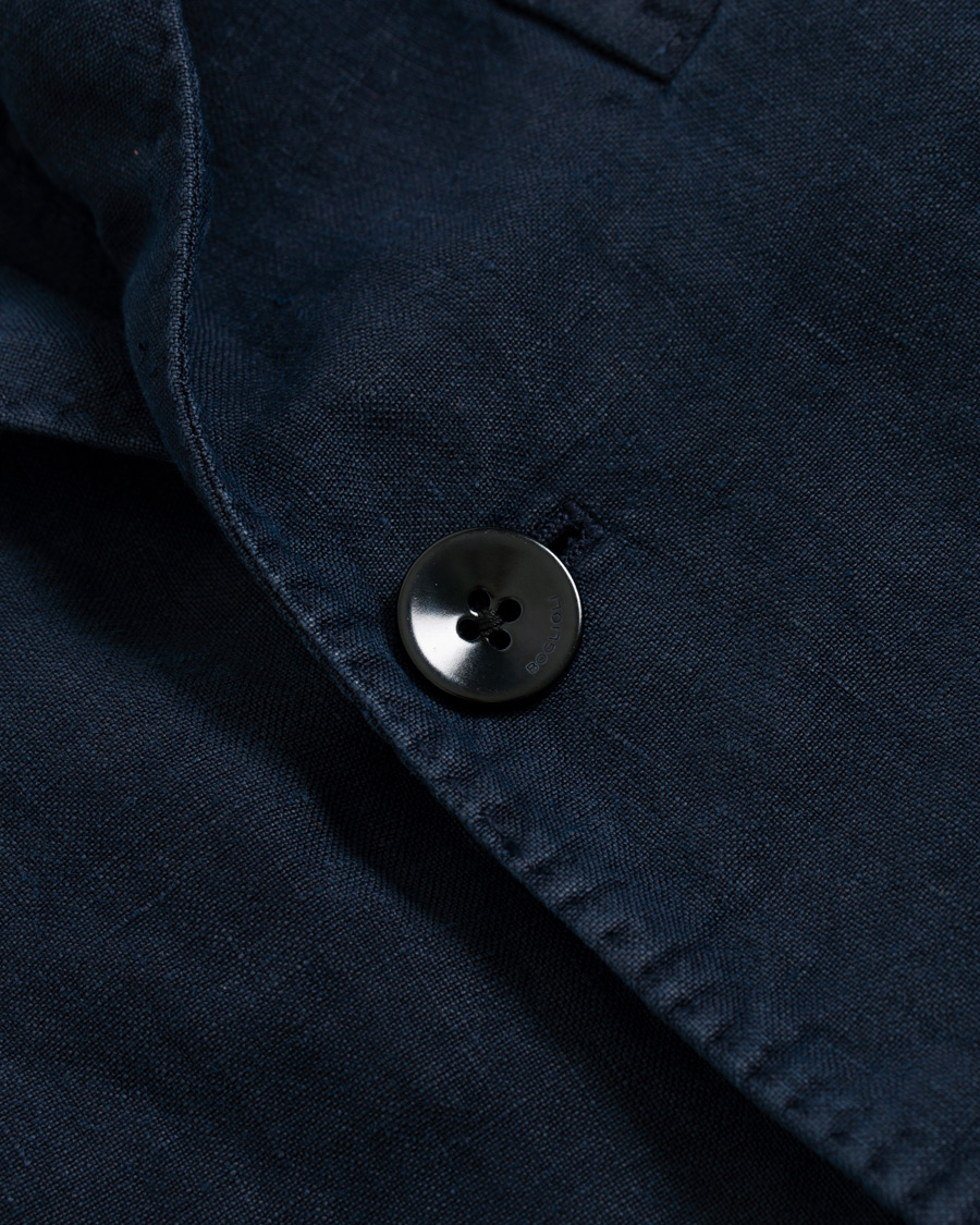Herren | Sakkos | Boglioli | K Jacket Linen Blazer Dark Blue