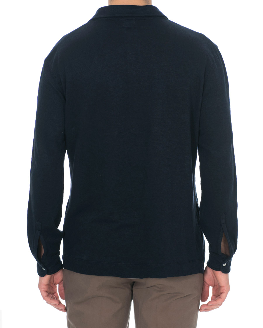 Herren | Pullover | Massimo Alba | Raya Long Sleeve Polo Navy