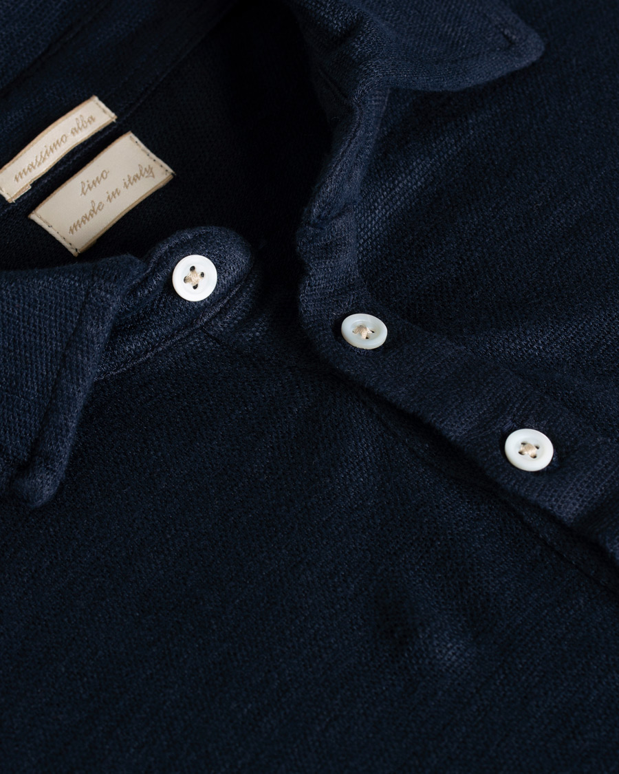 Herren | Pullover | Massimo Alba | Raya Long Sleeve Polo Navy
