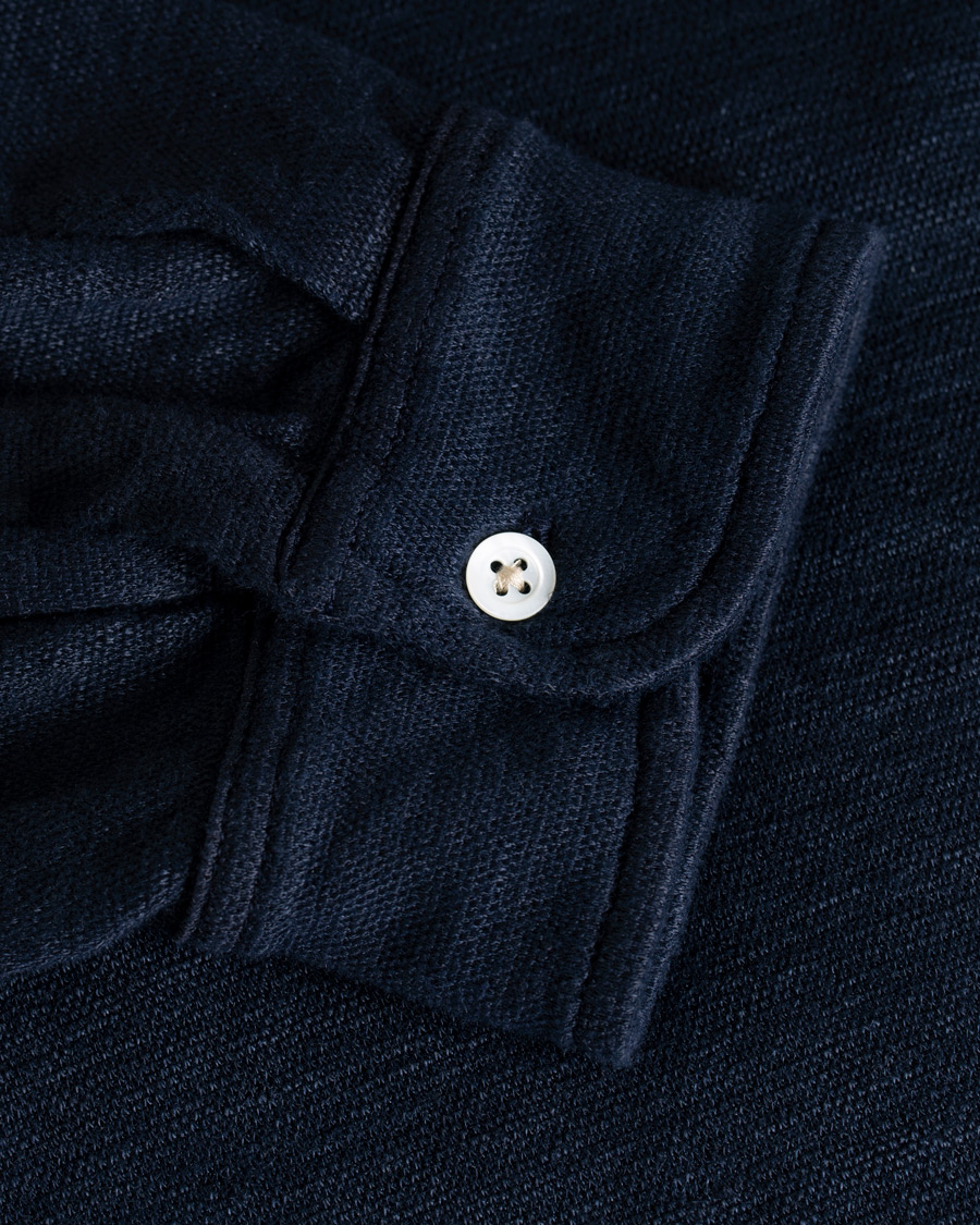 Herren | Pullover | Massimo Alba | Raya Long Sleeve Polo Navy