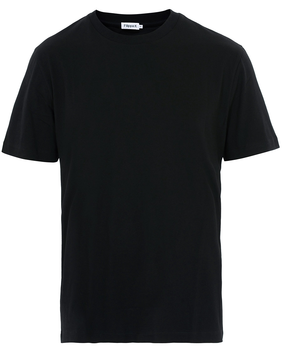 Herren | T-Shirts | Filippa K | Single Jersey Regular Tee Black