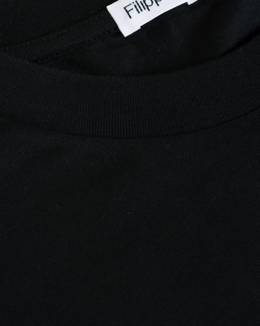 Herren | T-Shirts | Filippa K | Single Jersey Regular Tee Black