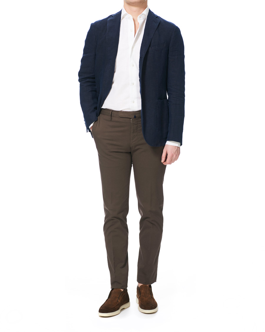 Herren | Santoni Yalta Summer Loafer Brown Suede | Santoni | Yalta Summer Loafer Brown Suede