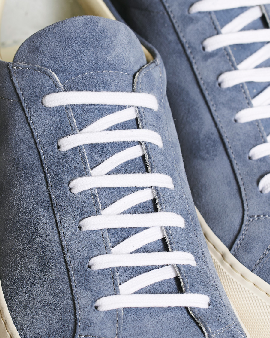 Herren | Common Projects Original Achilles Sneakers Blue Suede | Common Projects | Original Achilles Sneakers Blue Suede