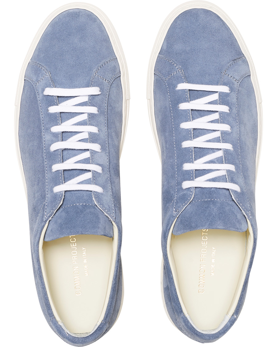 Herren | Common Projects Original Achilles Sneakers Blue Suede | Common Projects | Original Achilles Sneakers Blue Suede