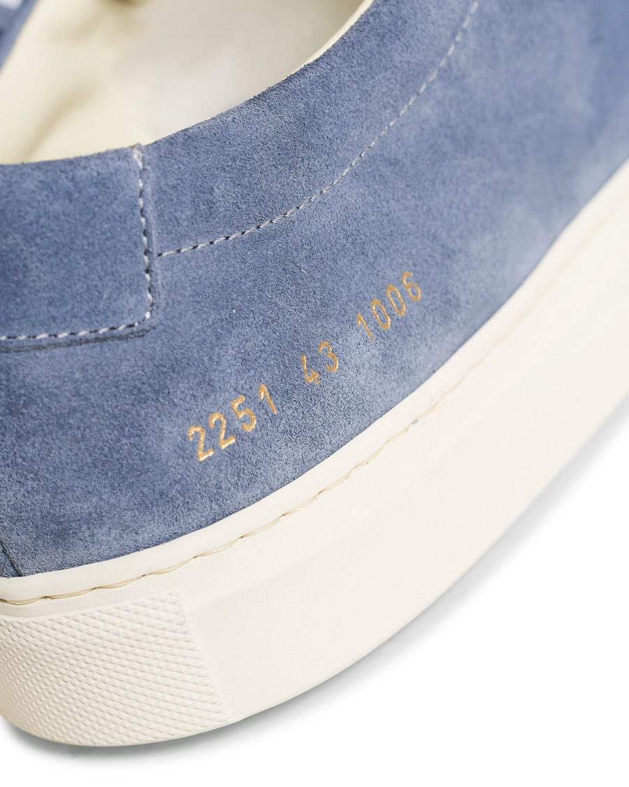 Herren | Common Projects Original Achilles Sneakers Blue Suede | Common Projects | Original Achilles Sneakers Blue Suede