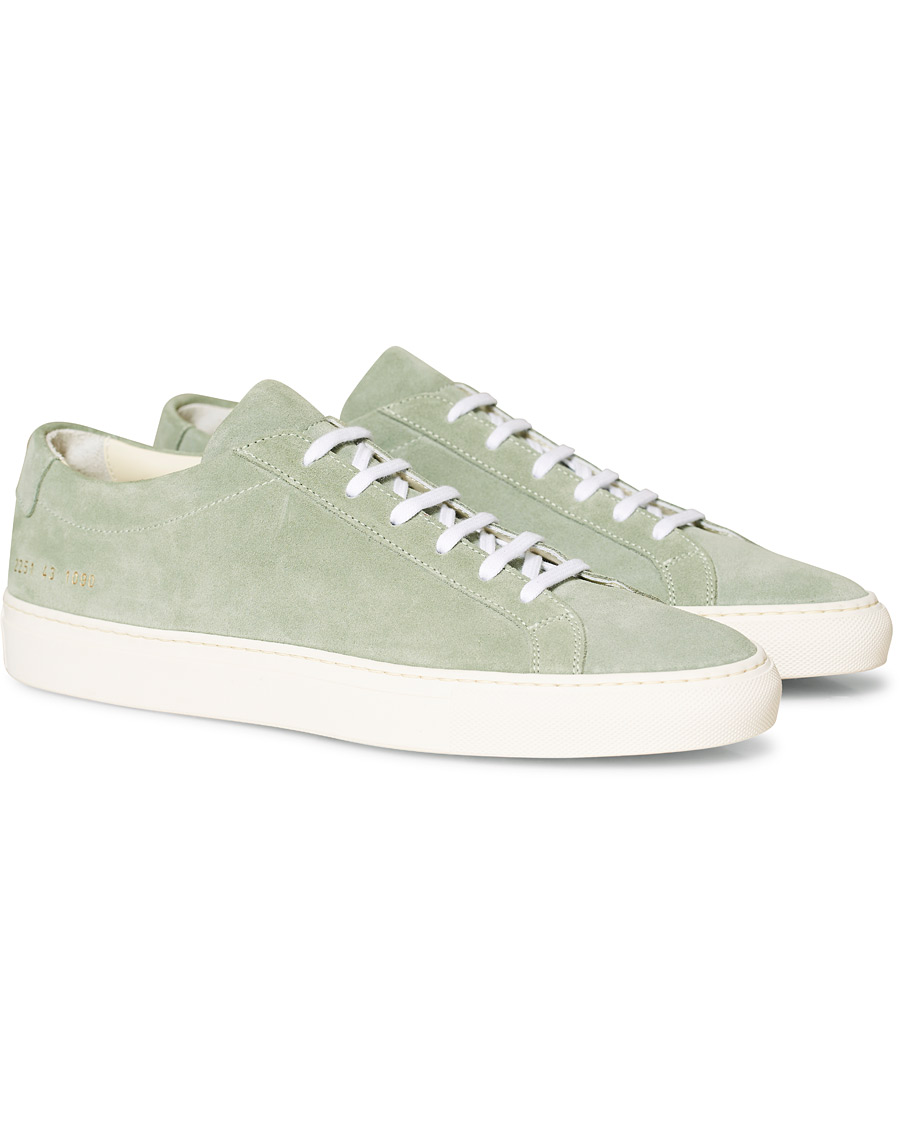 Herren | Common Projects Original Achilles Sneakers Green Suede | Common Projects | Original Achilles Sneakers Green Suede