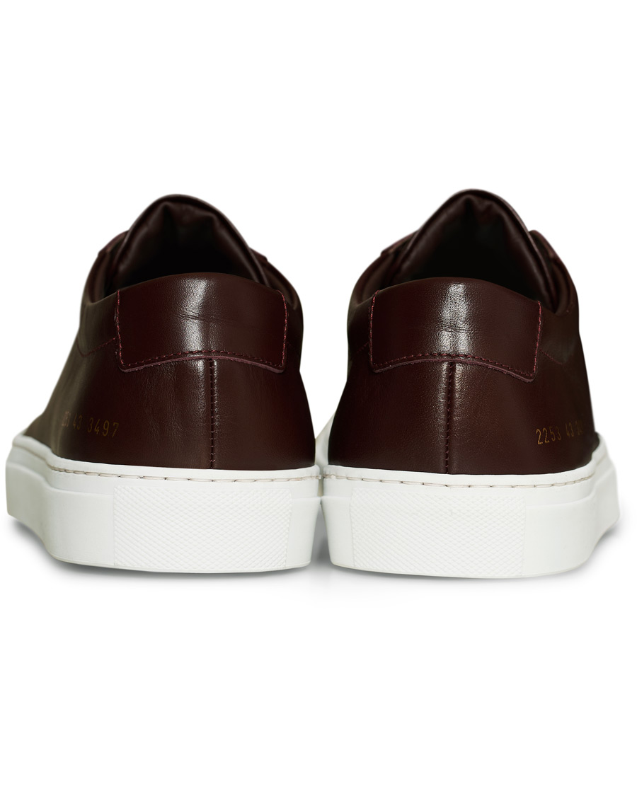Herren | Common Projects Original Achilles Sneakers Bordeaux Calf | Common Projects | Original Achilles Sneakers Bordeaux Calf