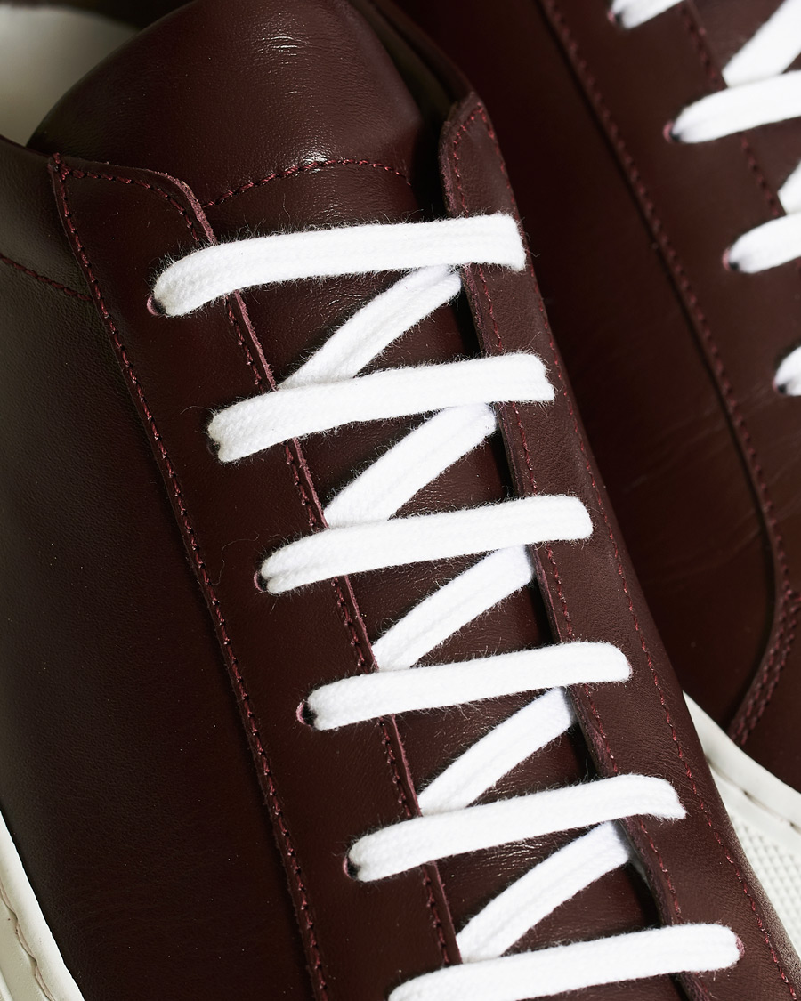 Herren | Common Projects Original Achilles Sneakers Bordeaux Calf | Common Projects | Original Achilles Sneakers Bordeaux Calf