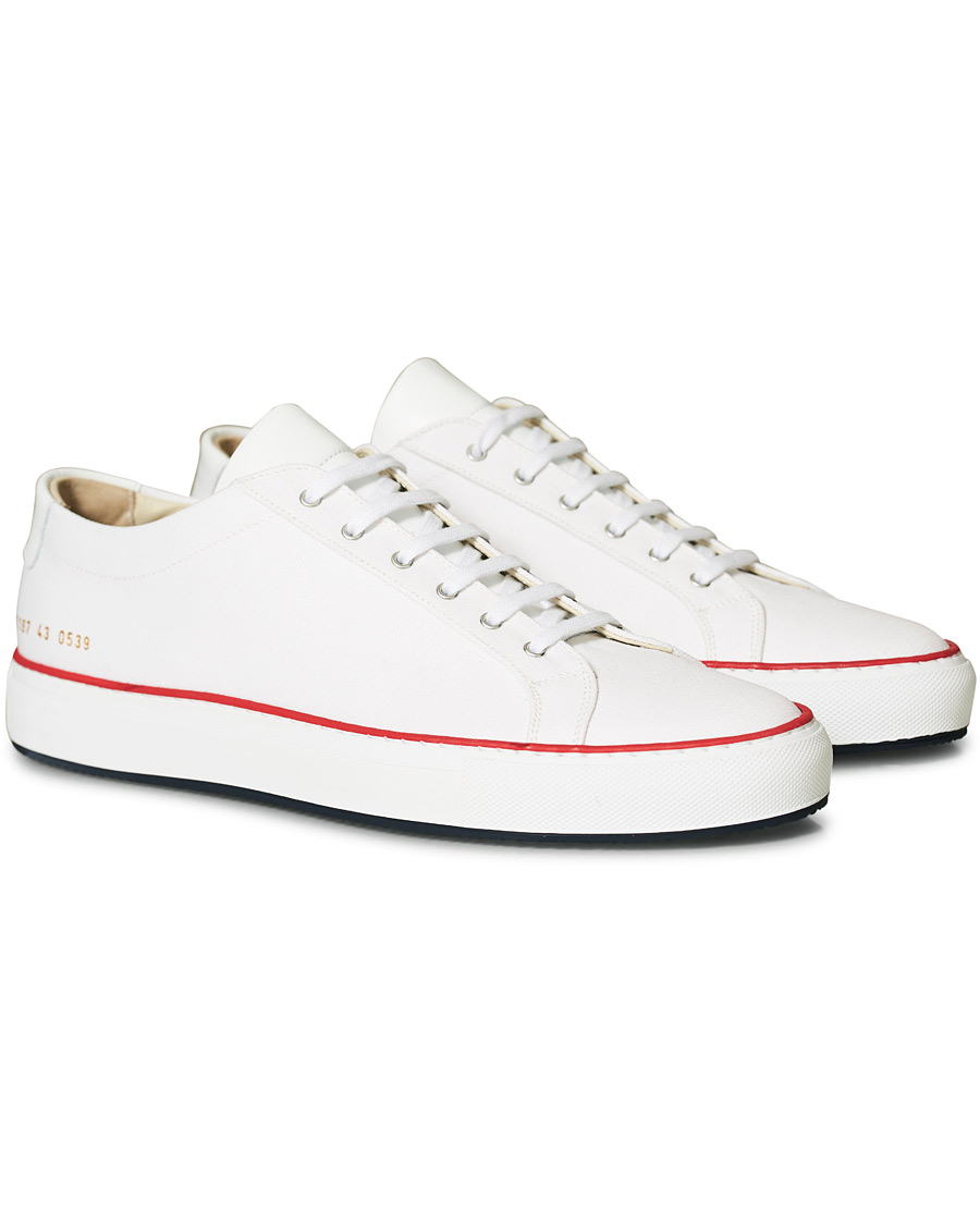Herren | Common Projects Achilles Sneakers White Canvas | Common Projects | Achilles Sneakers White Canvas