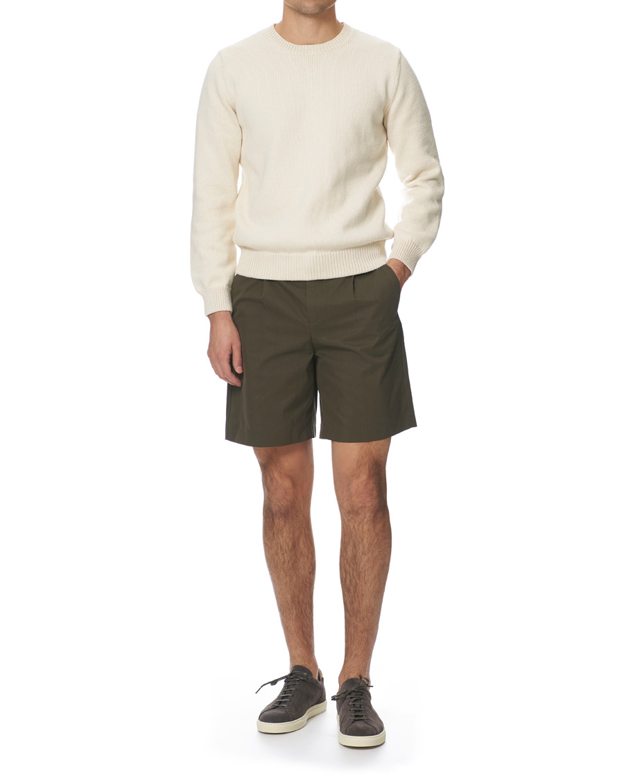 Herren | Shorts | A.P.C. | Terry Gabardine Technique Shorts Kaki Militaire