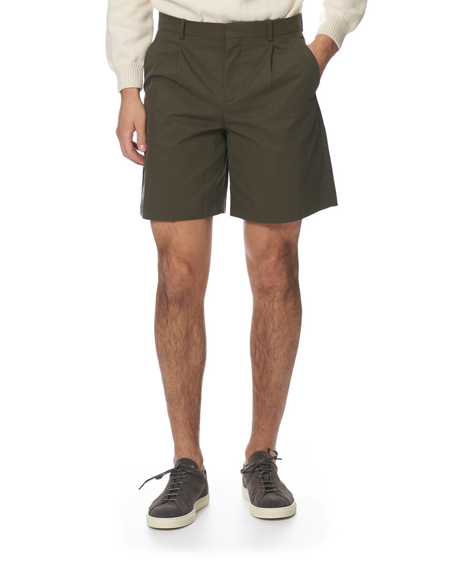 Herren | Shorts | A.P.C. | Terry Gabardine Technique Shorts Kaki Militaire