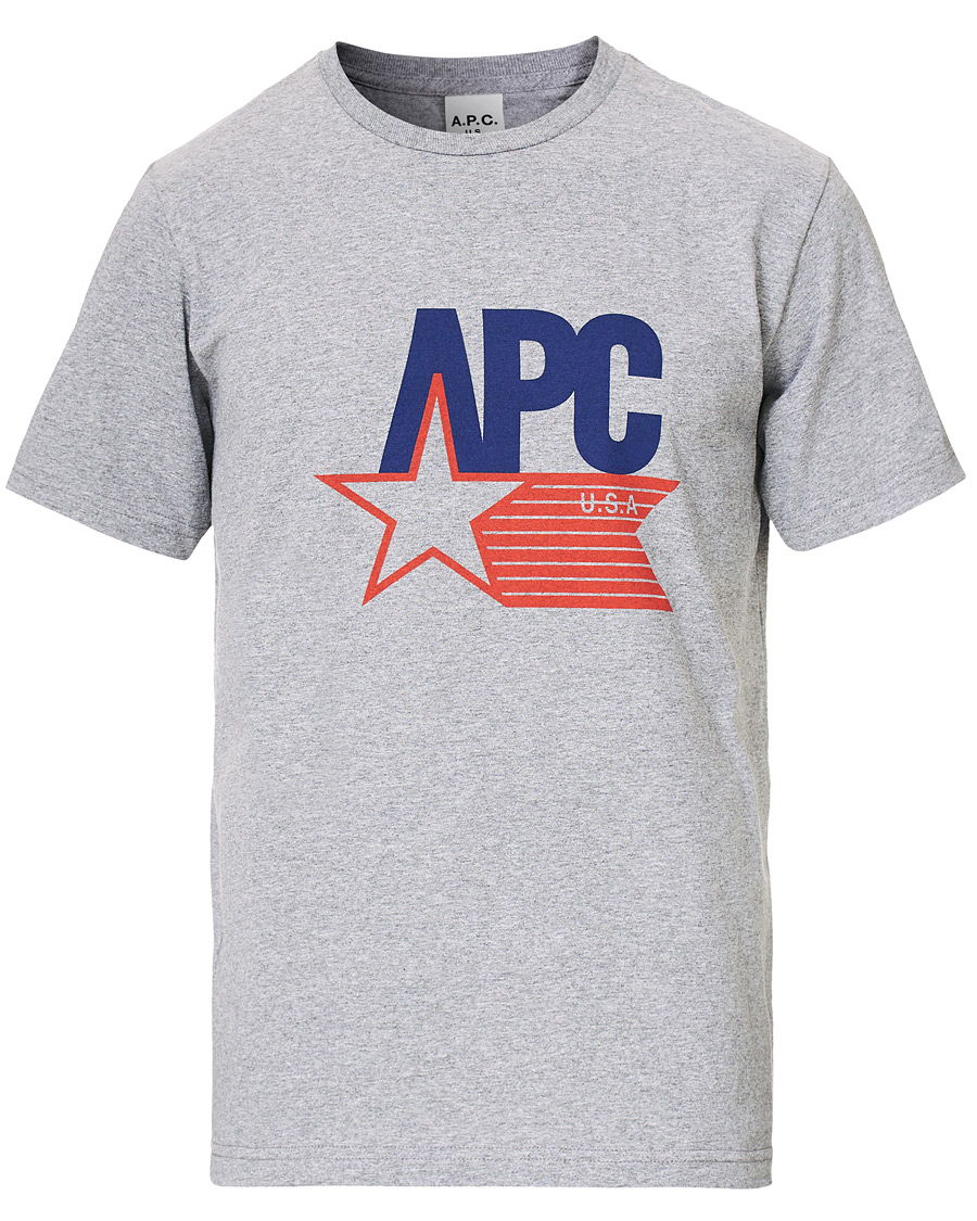 Herren | T-Shirts | A.P.C. | Cornelius US T-shirt Gris Chine