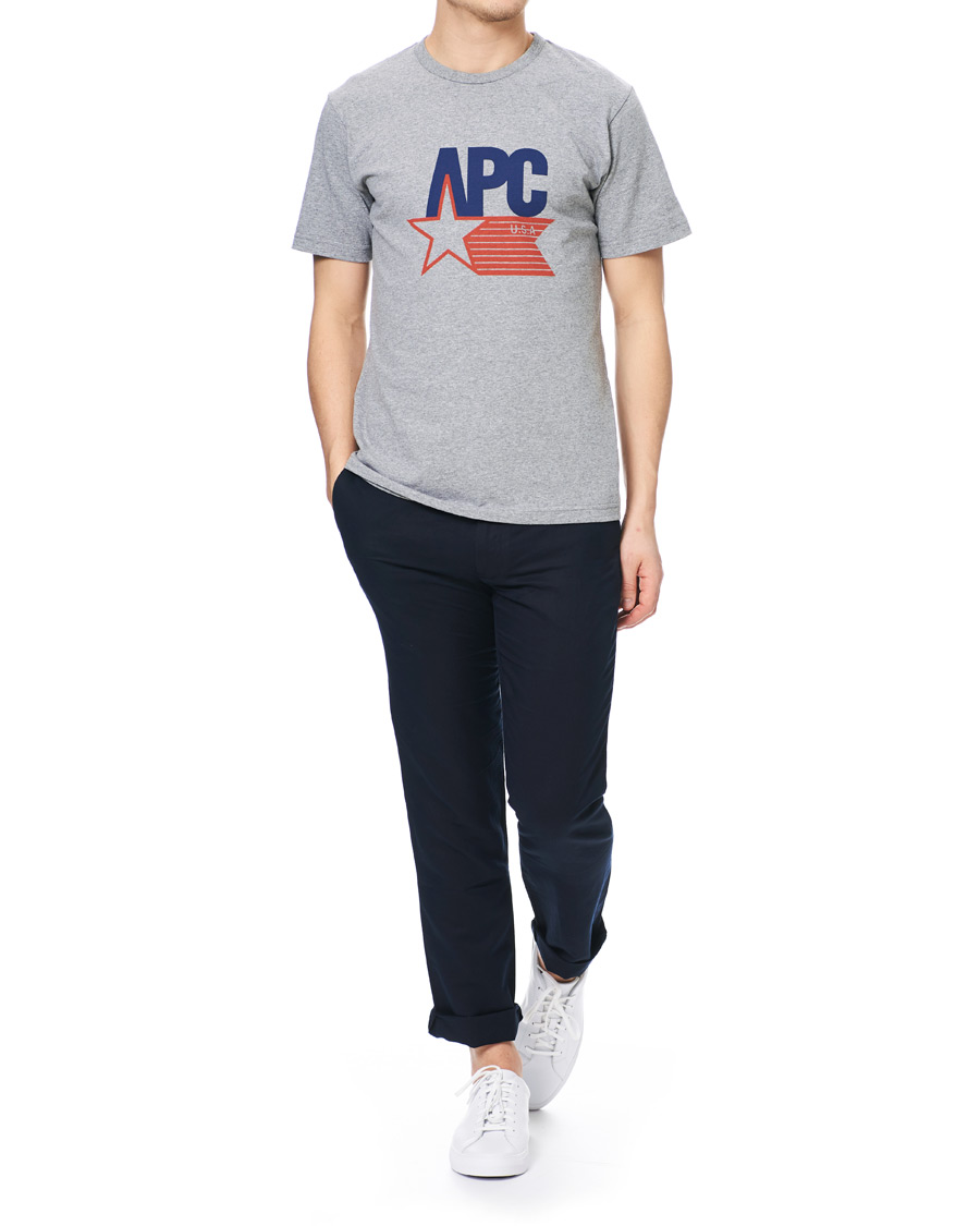 Herren | T-Shirts | A.P.C. | Cornelius US T-shirt Gris Chine