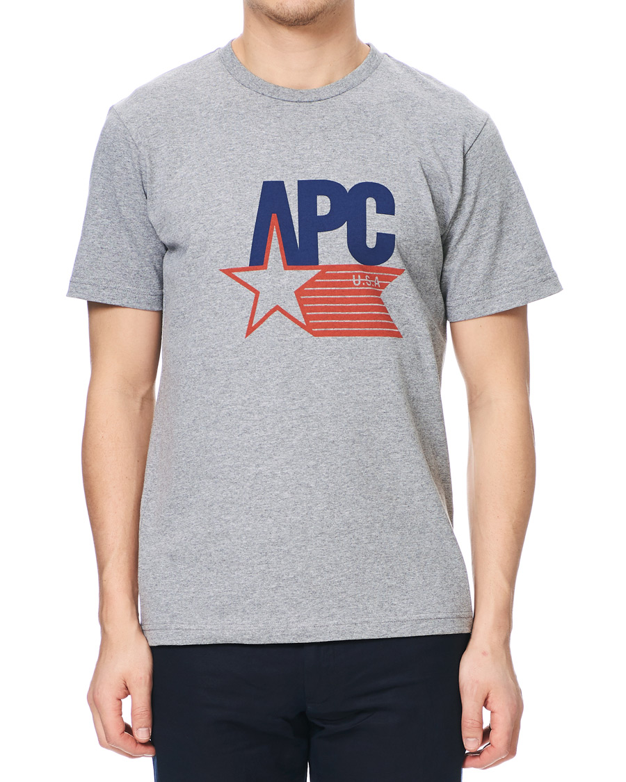 Herren | T-Shirts | A.P.C. | Cornelius US T-shirt Gris Chine