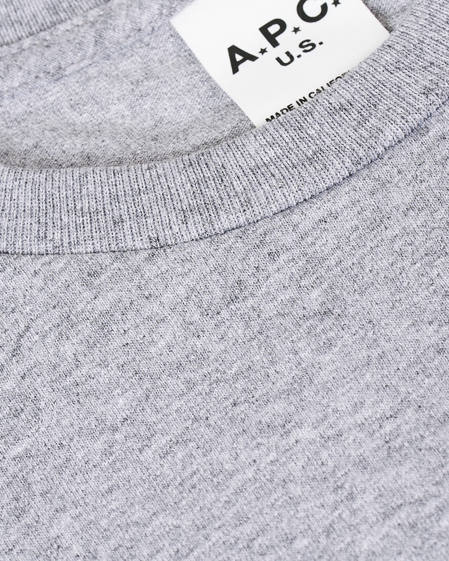 Herren | T-Shirts | A.P.C. | Cornelius US T-shirt Gris Chine