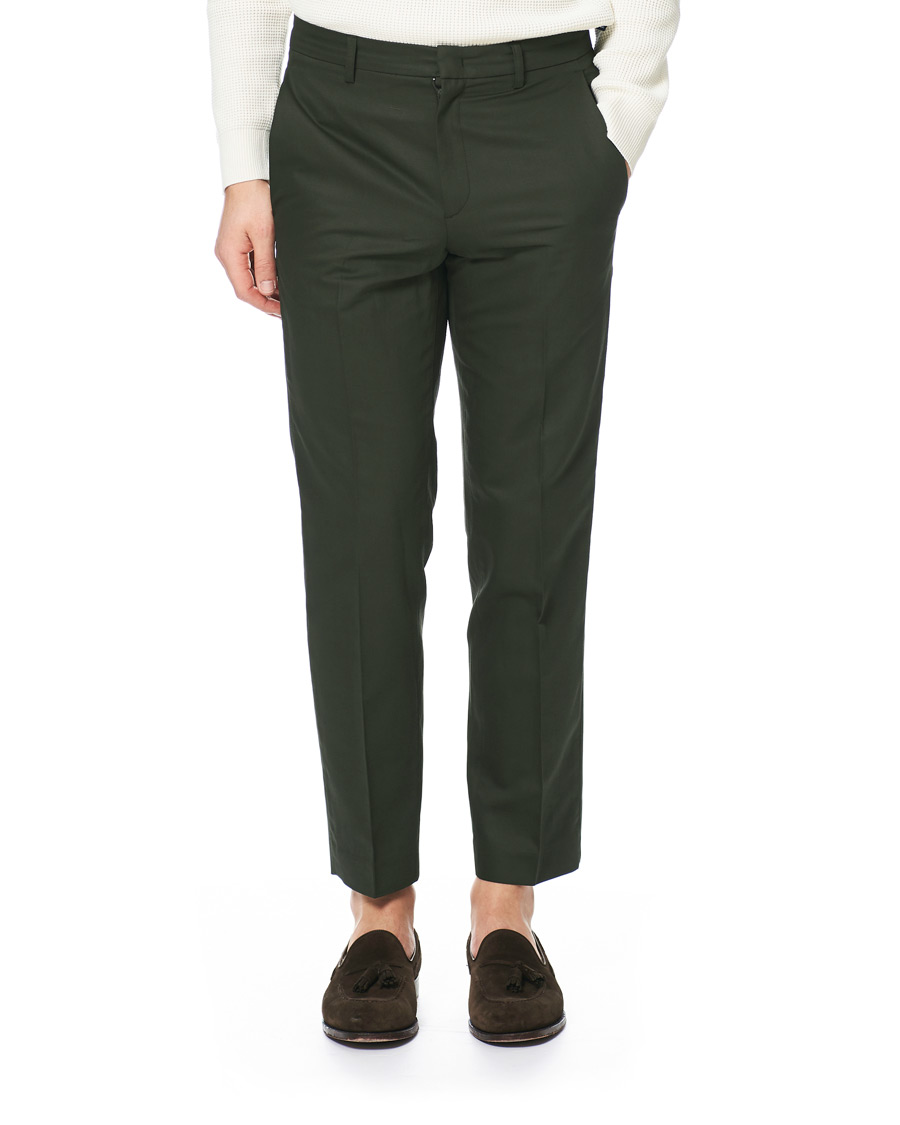 Herren | Hosen | A.P.C. | Rapha Cotton/Linen Gabardine Trousers Kaki Militaire