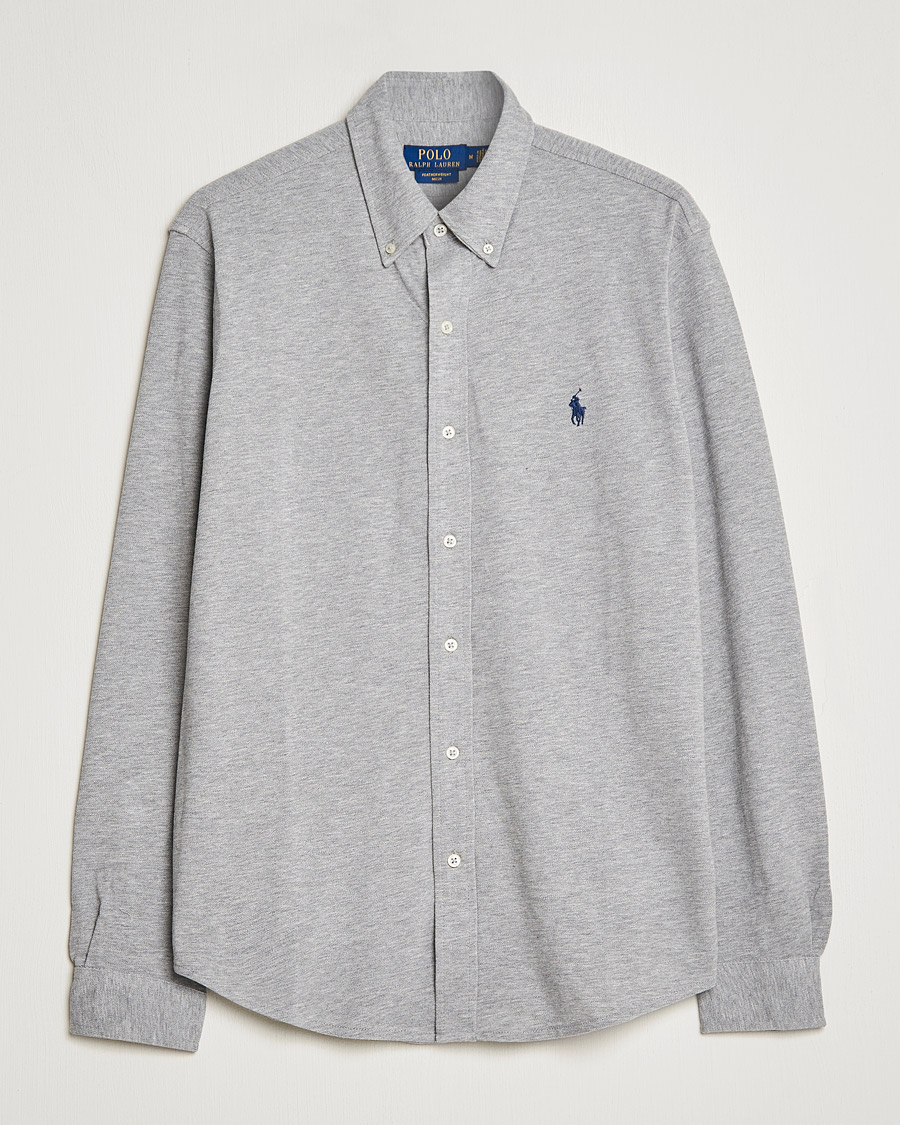 Herren | Hemden | Polo Ralph Lauren | Slim Fit Featherweight Mesh Shirt Andover Heather
