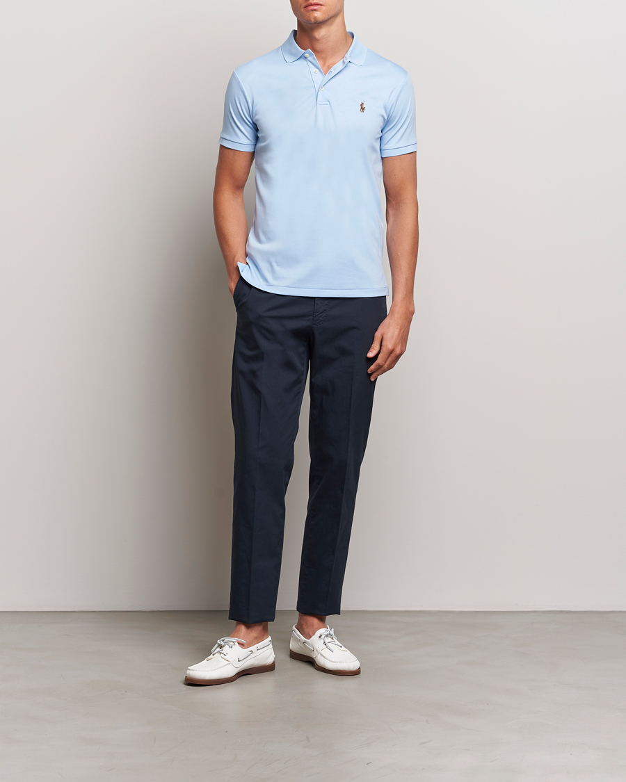 Herren | Poloshirts | Polo Ralph Lauren | Slim Fit Pima Cotton Polo Office Blue