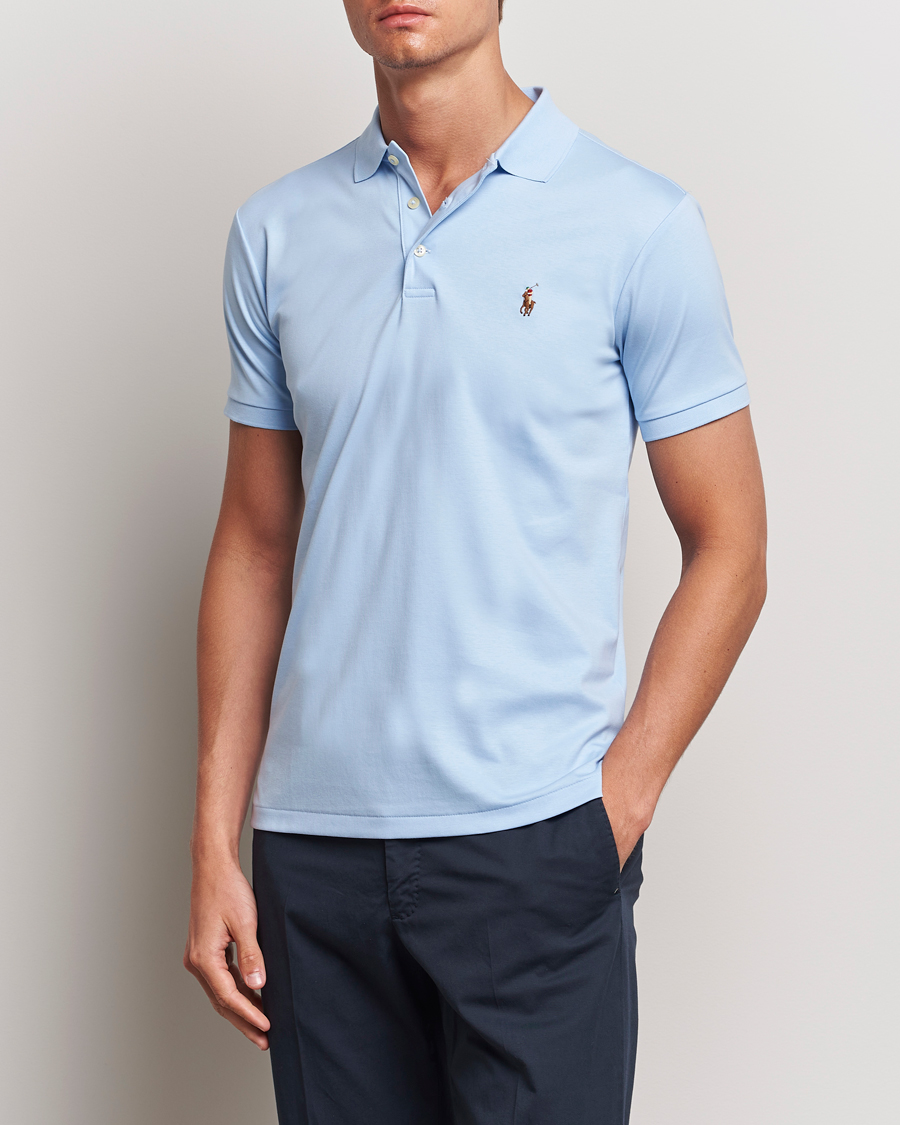 Herr | Pikéer | Polo Ralph Lauren | Slim Fit Pima Cotton Polo Office Blue