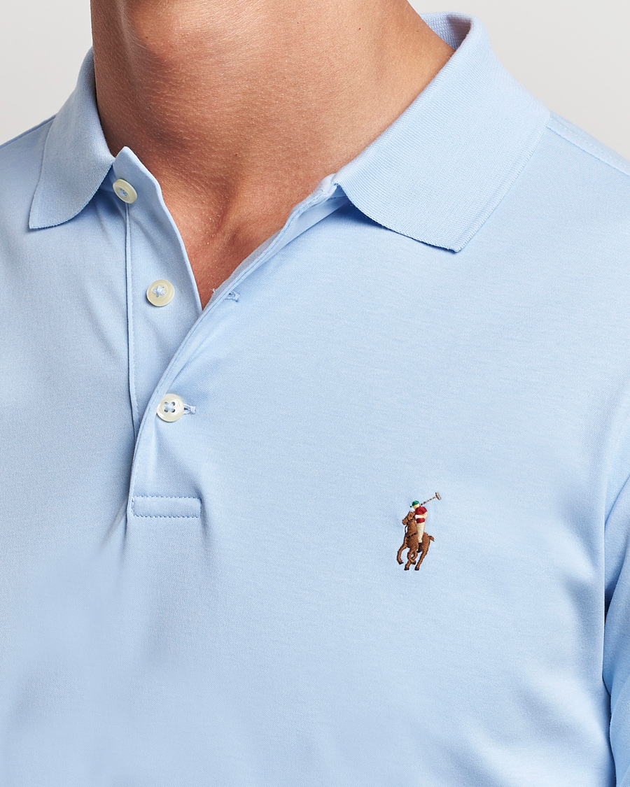 Herren | Poloshirts | Polo Ralph Lauren | Slim Fit Pima Cotton Polo Office Blue