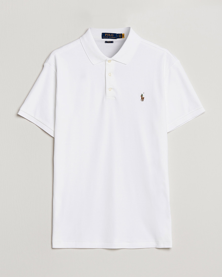 Herren | Poloshirts | Polo Ralph Lauren | Slim Fit Pima Cotton Polo White