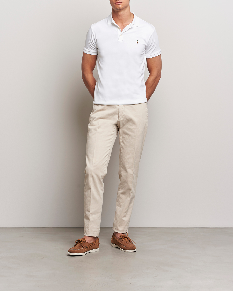 Herren | Poloshirts | Polo Ralph Lauren | Slim Fit Pima Cotton Polo White