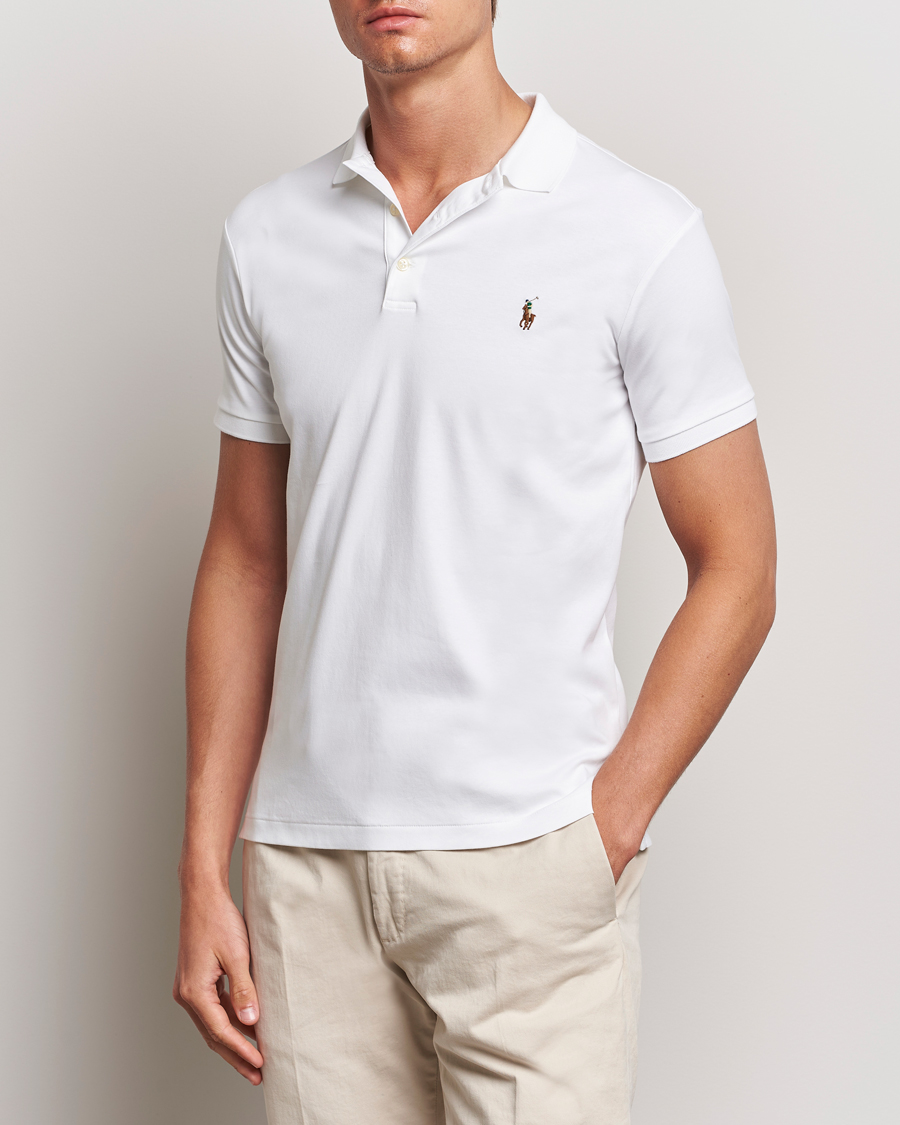 Herren | Poloshirts | Polo Ralph Lauren | Slim Fit Pima Cotton Polo White