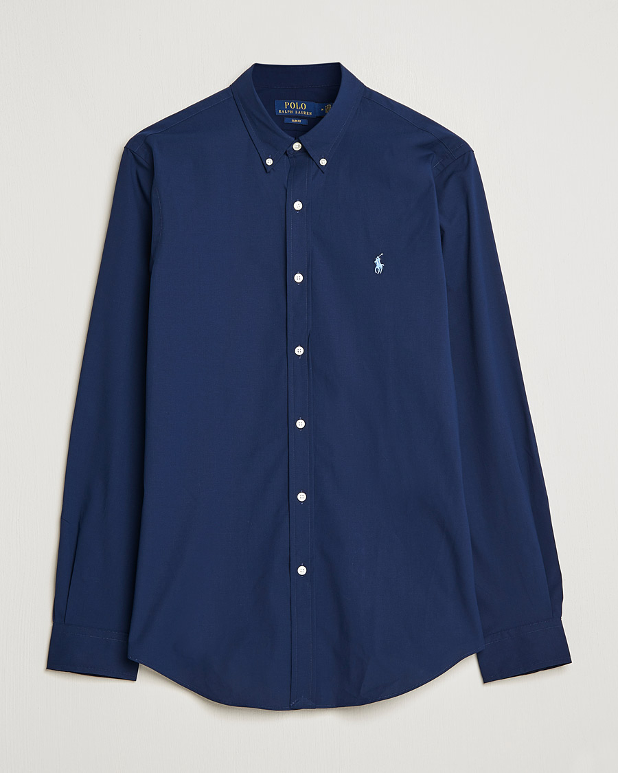 Herren | Hemden | Polo Ralph Lauren | Slim Fit Shirt Poplin Newport Navy