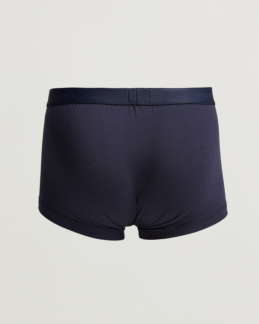 Herre | Undertøj | Sunspel | 2-Pack Cotton Stretch Trunk Navy